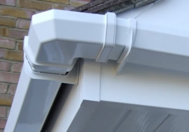 a finished guttering installation in London, Surrey and Berkshire